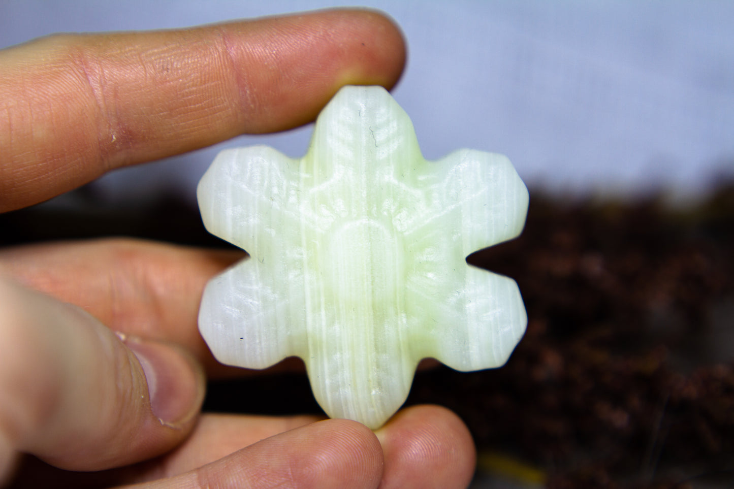 Grön Onyx - Snöflinga ❆