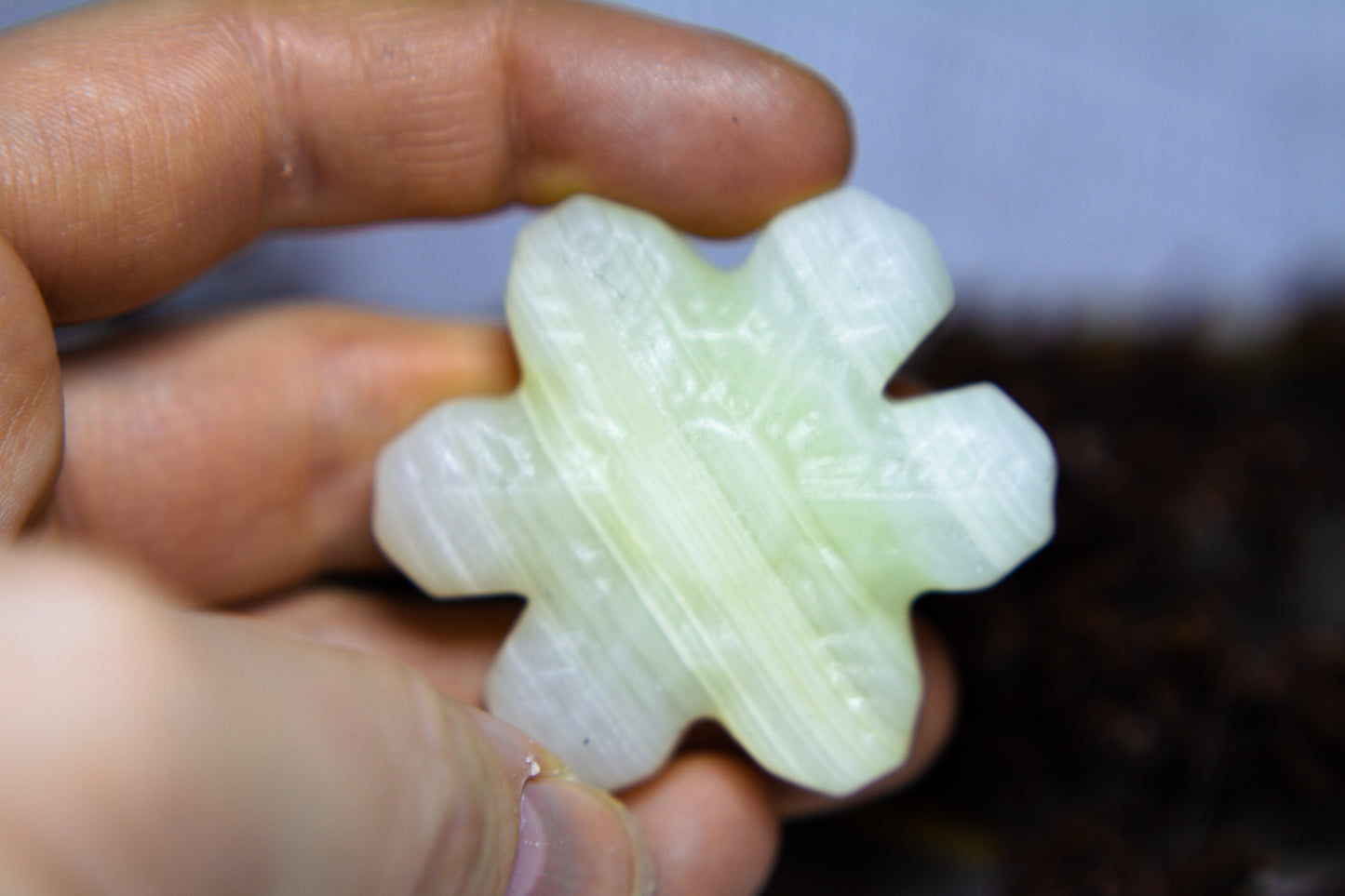 Grön Onyx - Snöflinga ❆