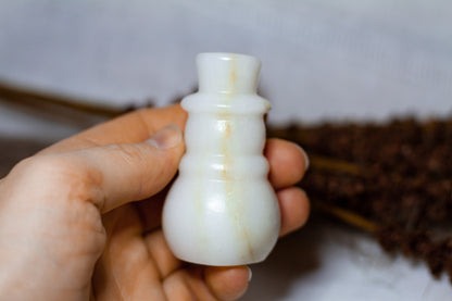 Vit Jade - Stor Snögubbe ☃︎