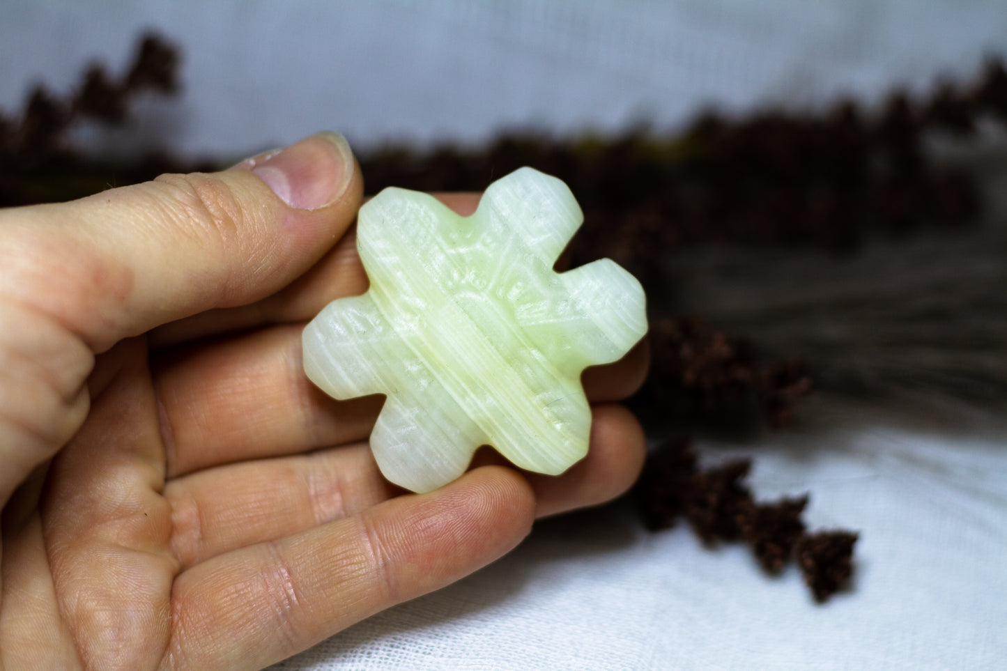 Grön Onyx - Snöflinga ❆
