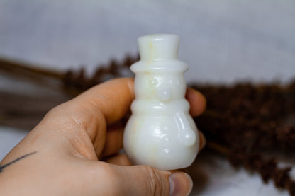 Vit Jade - Stor Snögubbe ☃︎