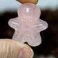 Rosenkvarts - Pepparkaksgubbe 𐀪