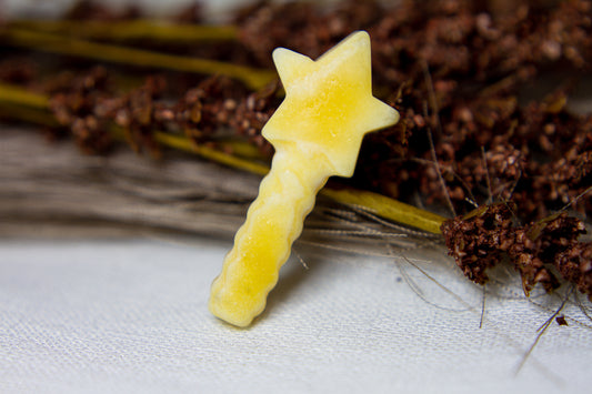 Bandad Orange Kalcit - Trollstav ✩