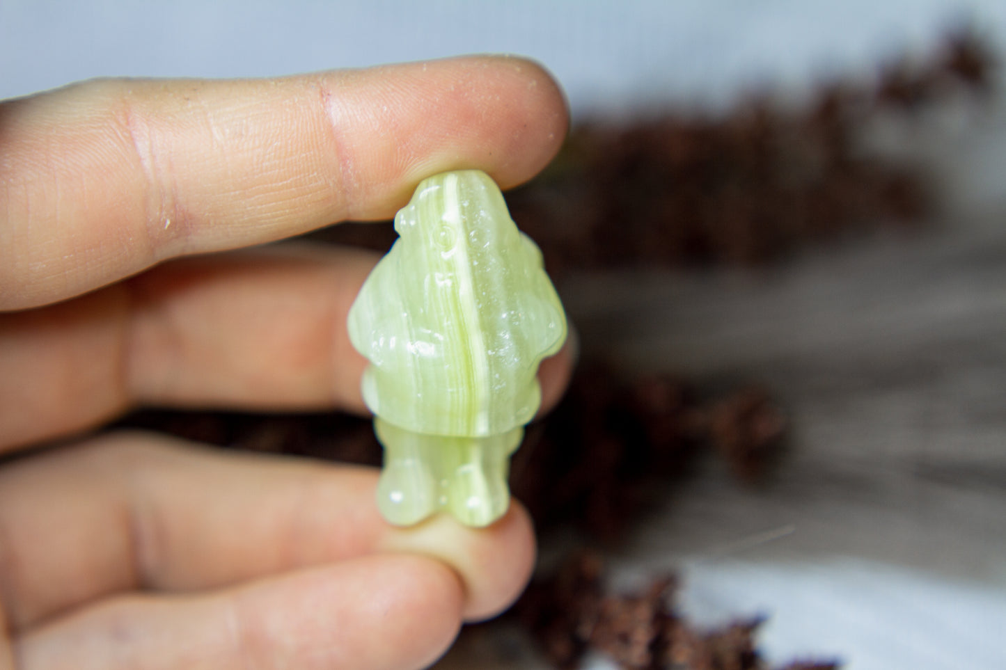 Grön Onyx - Jultomte 𖠋