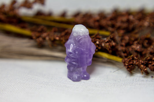 Lila Fluorit - Jultomte 𖠋