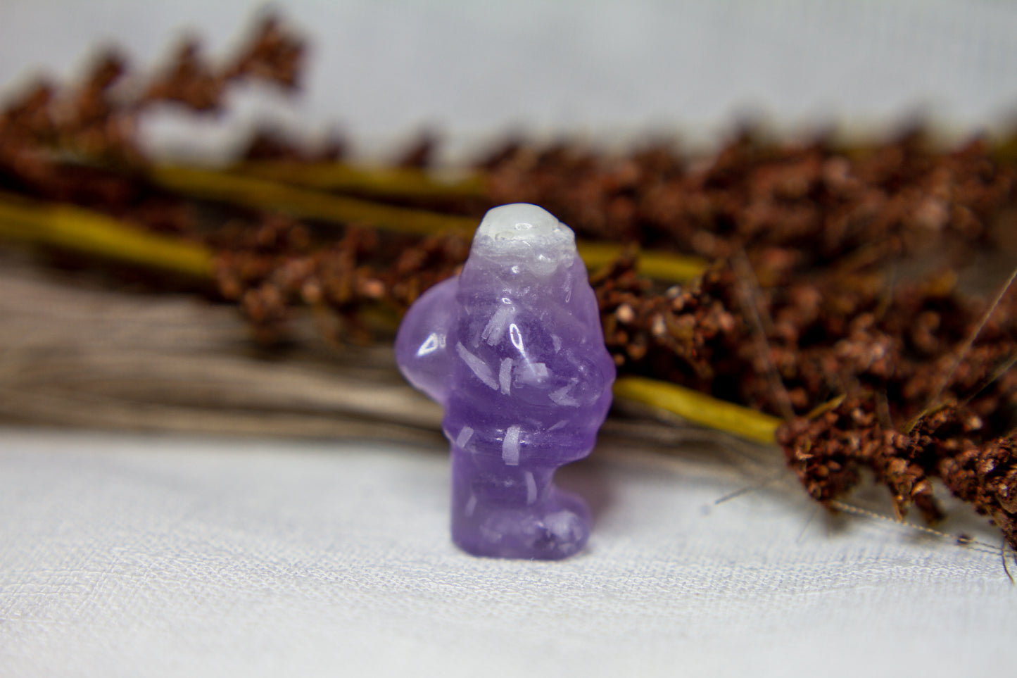 Lila Fluorit - Jultomte 𖠋