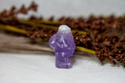 Lila Fluorit - Jultomte 𖠋