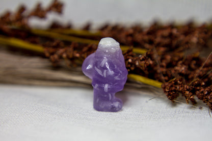 Lila Fluorit - Jultomte 𖠋