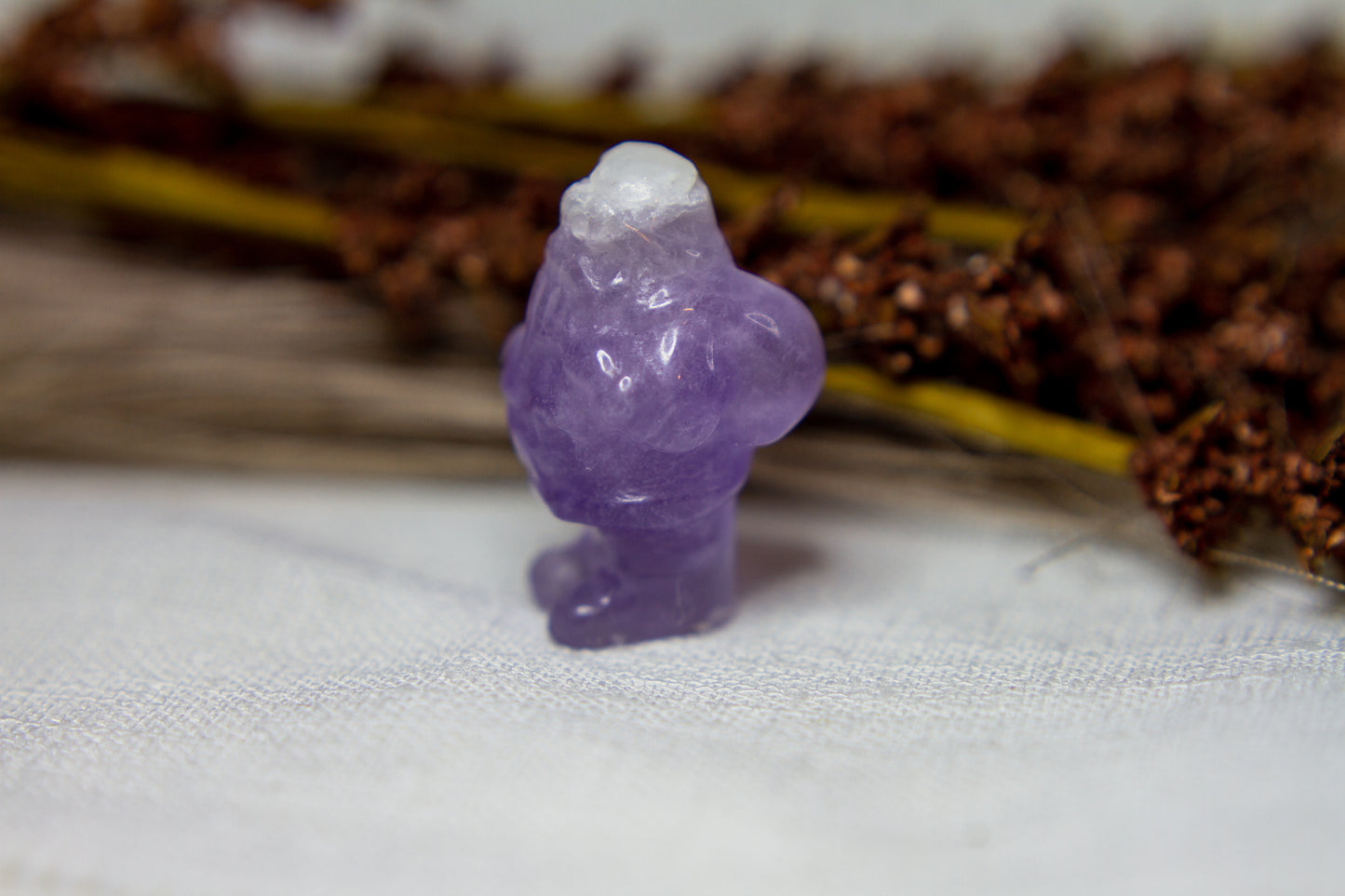 Lila Fluorit - Jultomte 𖠋