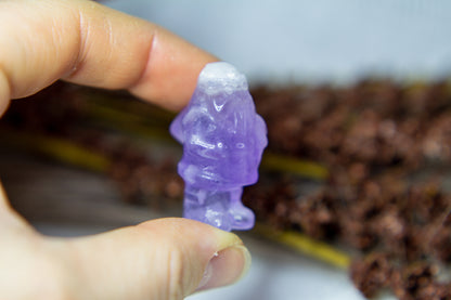 Lila Fluorit - Jultomte 𖠋