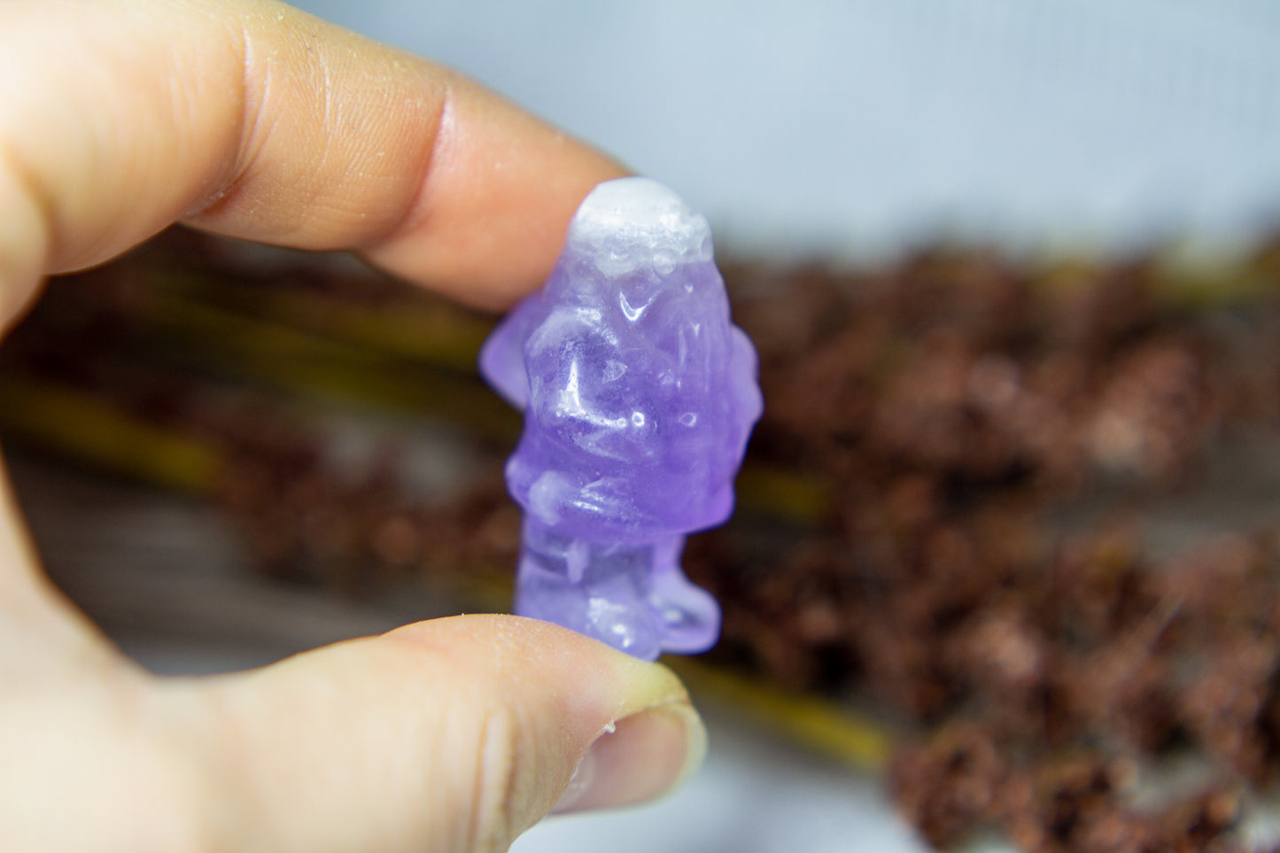 Lila Fluorit - Jultomte 𖠋