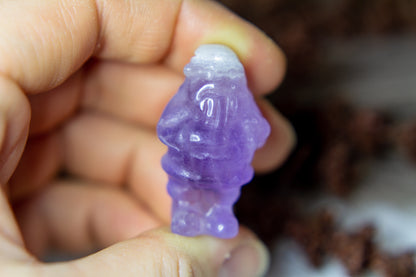 Lila Fluorit - Jultomte 𖠋