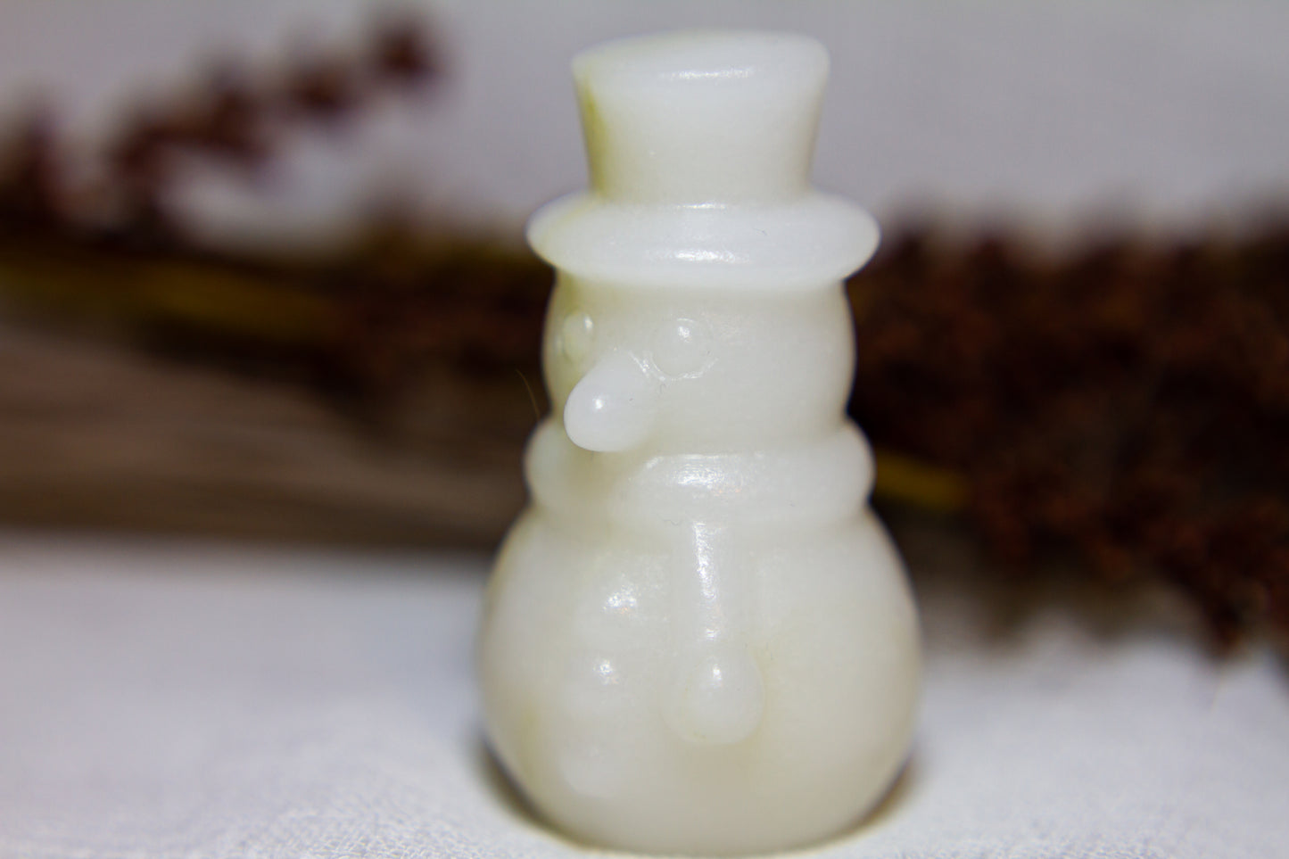 Vit Jade - Stor Snögubbe ☃︎