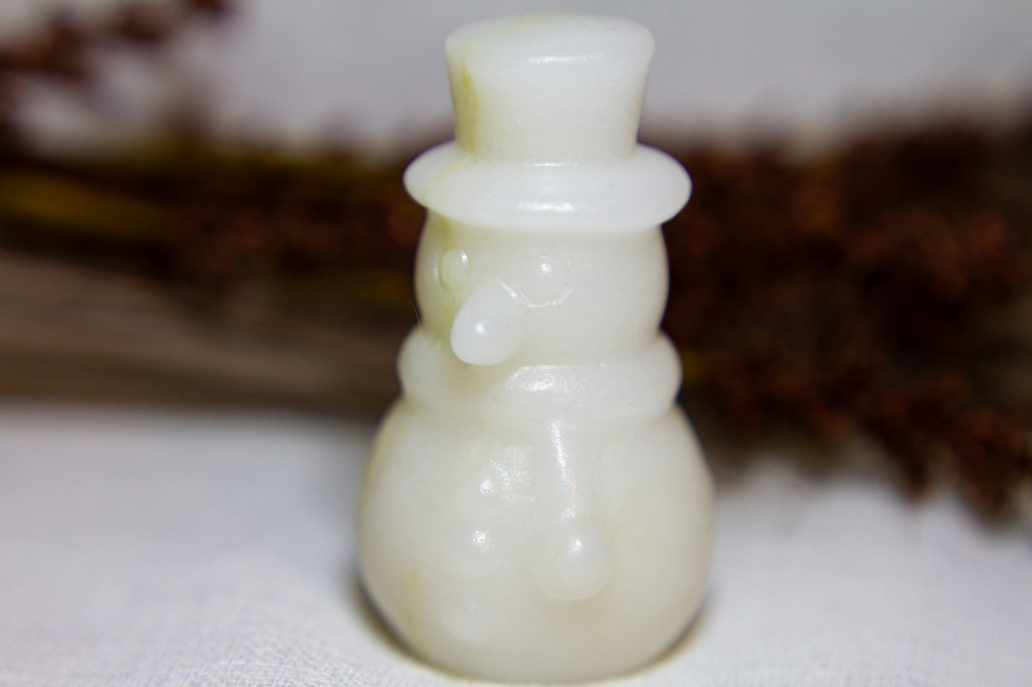 Vit Jade - Stor Snögubbe ☃︎