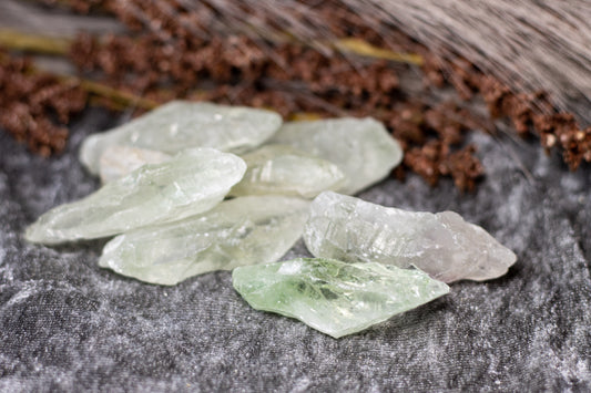 Prasiolit - rå