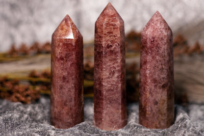 Strawberry Quartz - point