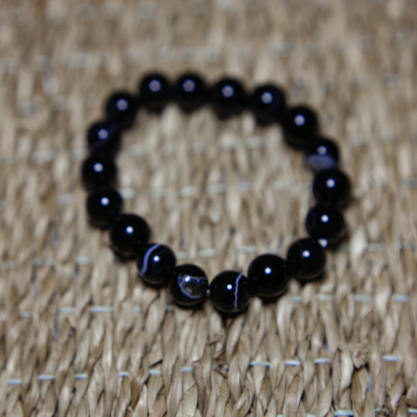 Banded Black Agate - Bracelet