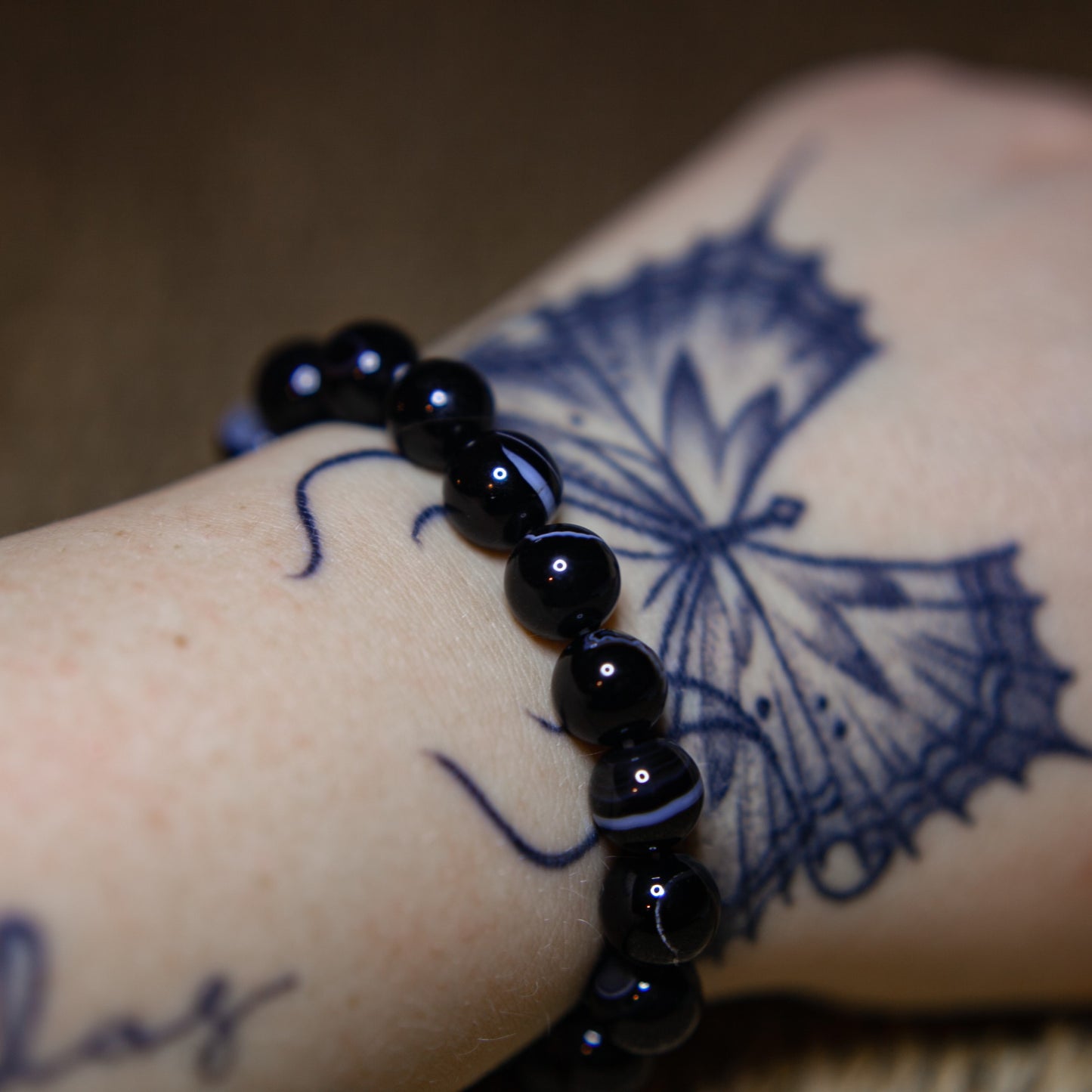 Banded Black Agate - Bracelet