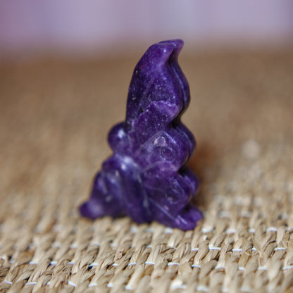 Lepidolite - seated fairy