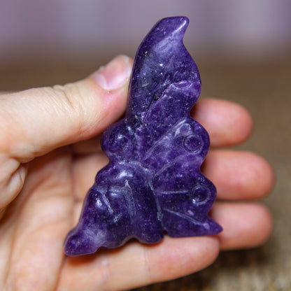 Lepidolite - seated fairy