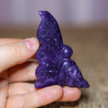 Lepidolite - seated fairy