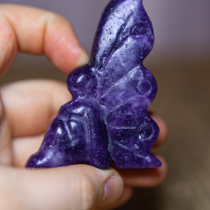 Lepidolite - seated fairy