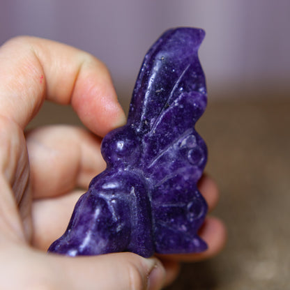 Lepidolite - seated fairy