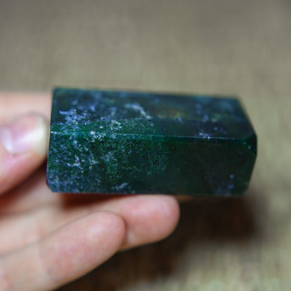 Moss Agate - freeform rectangular blocks