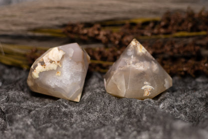 Blomsteragat - stor diamant