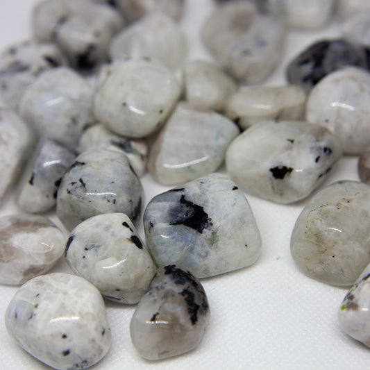 White moonstone - tumbled