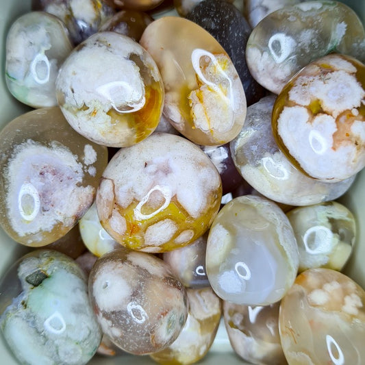 Flower agate - tumbled