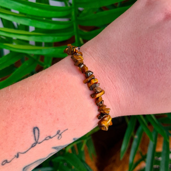 Tiger's eye - chip bracelet