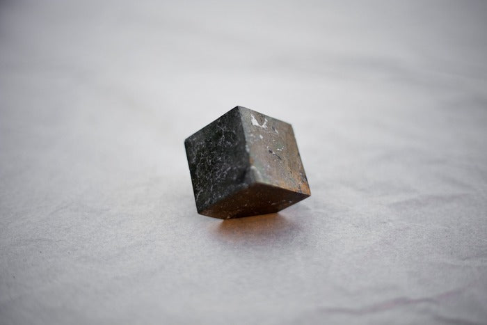 Pyrite - standing cube