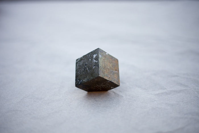 Pyrite - standing cube