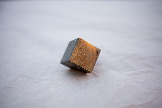 Pyrite - standing cube