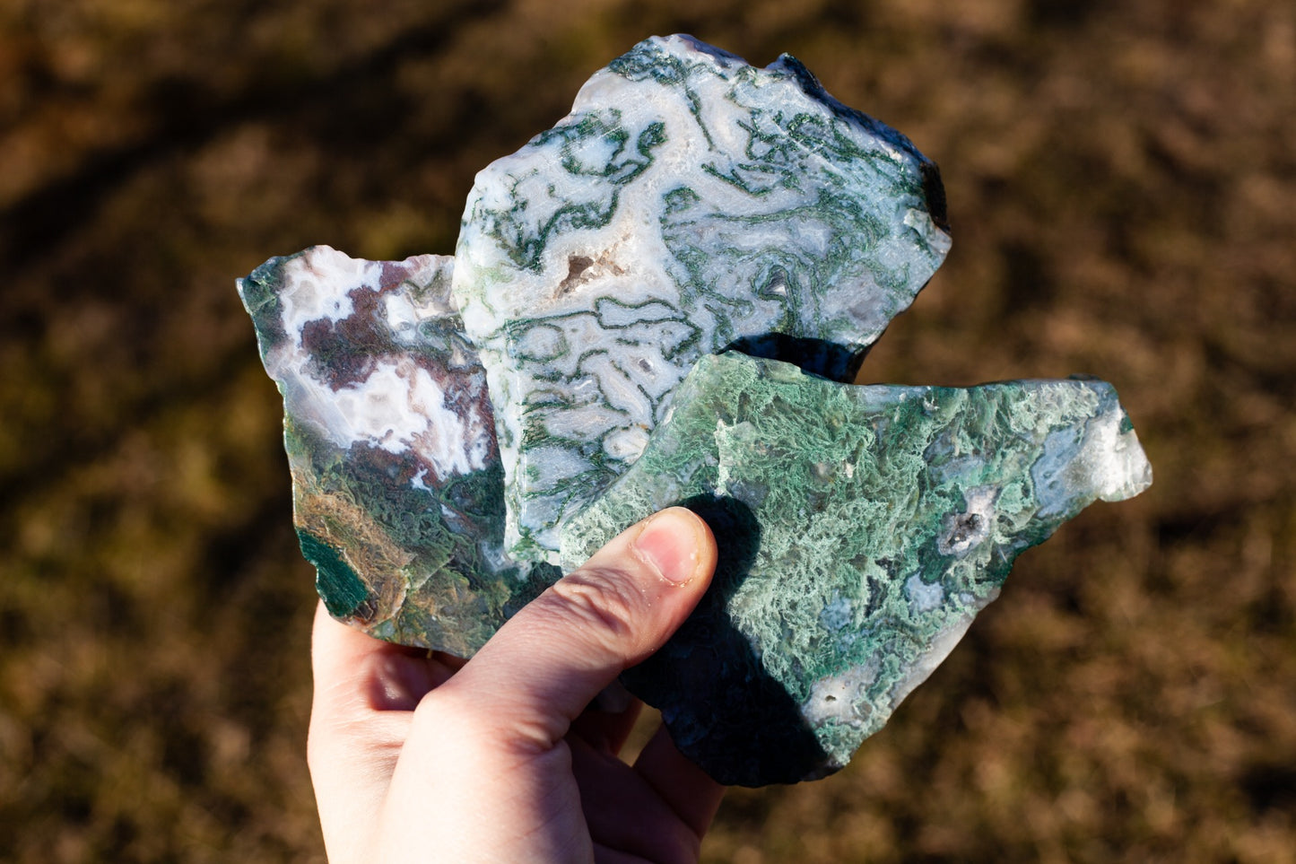 Moss agate - slab