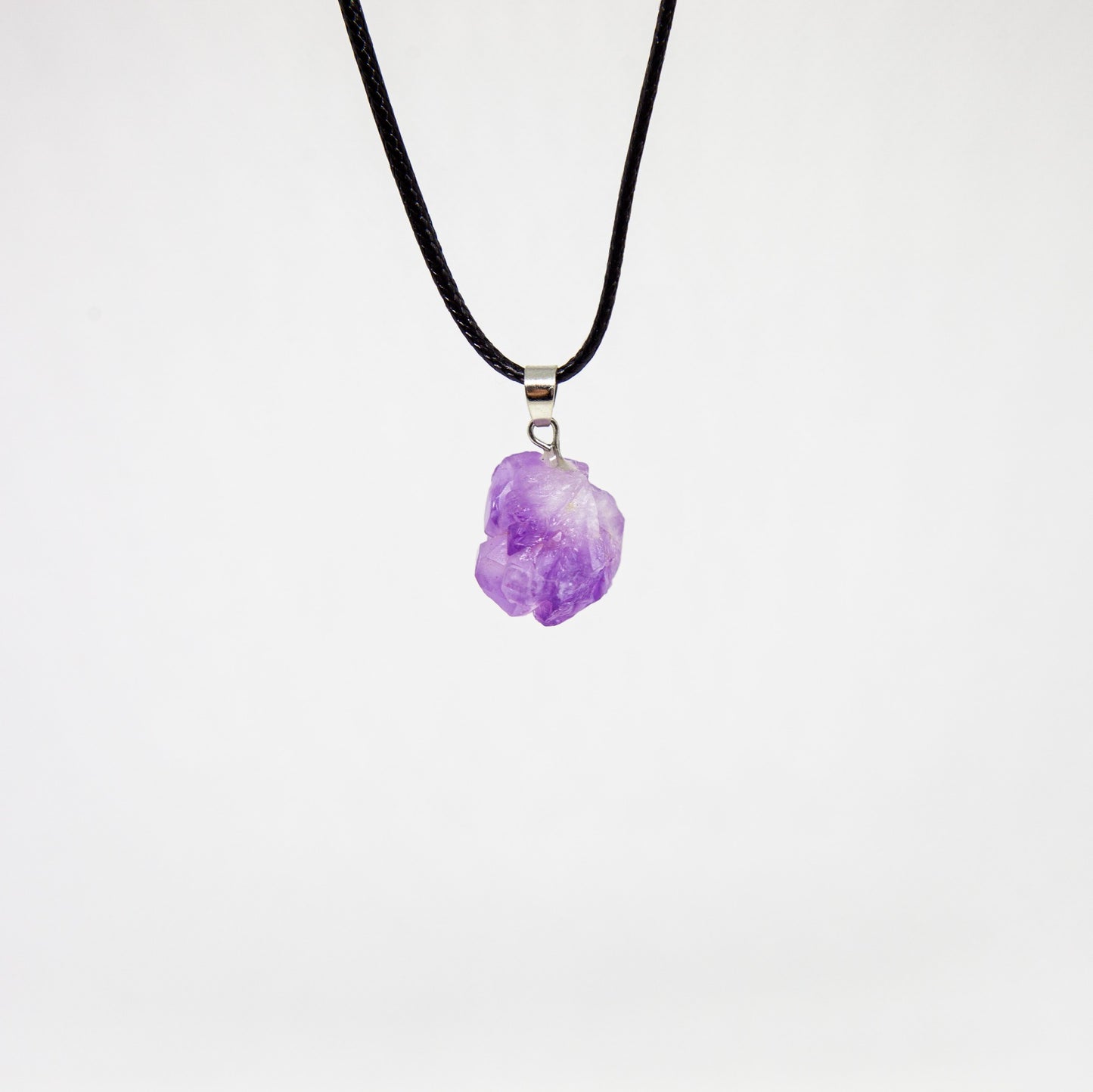 Amethyst cluster necklace