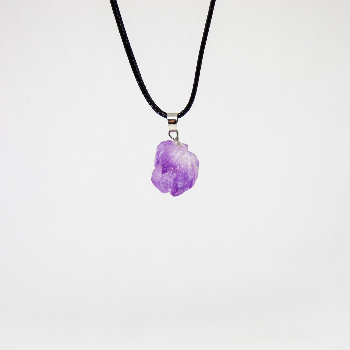 Amethyst cluster necklace