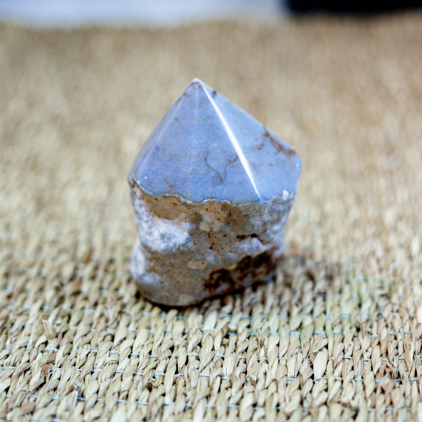 Angelite - semi-polished tip/turret