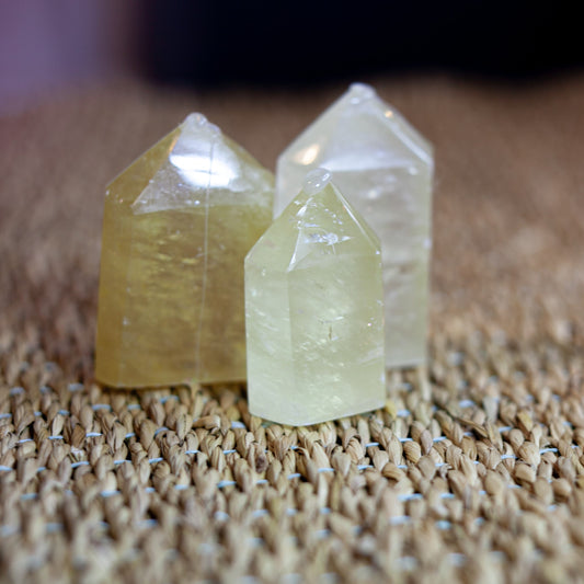 Honey calcite - house