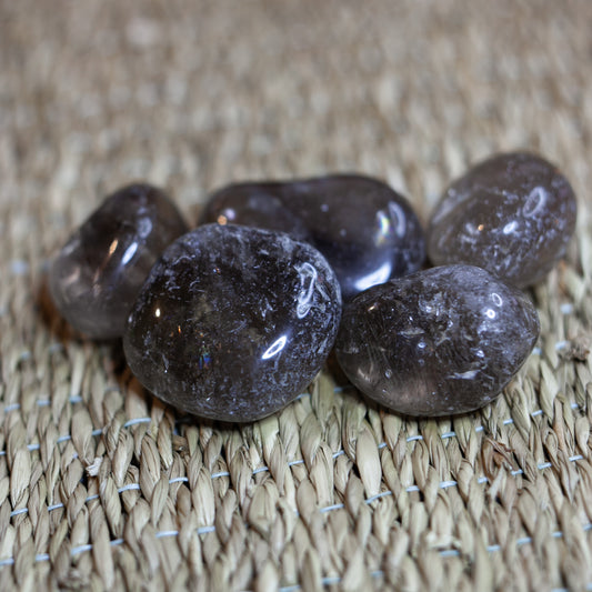 Smoky quartz - large tumbled high quality