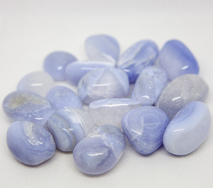 Blue lace agate - tumbled