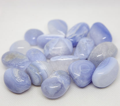 Blå bandagat - trumlad