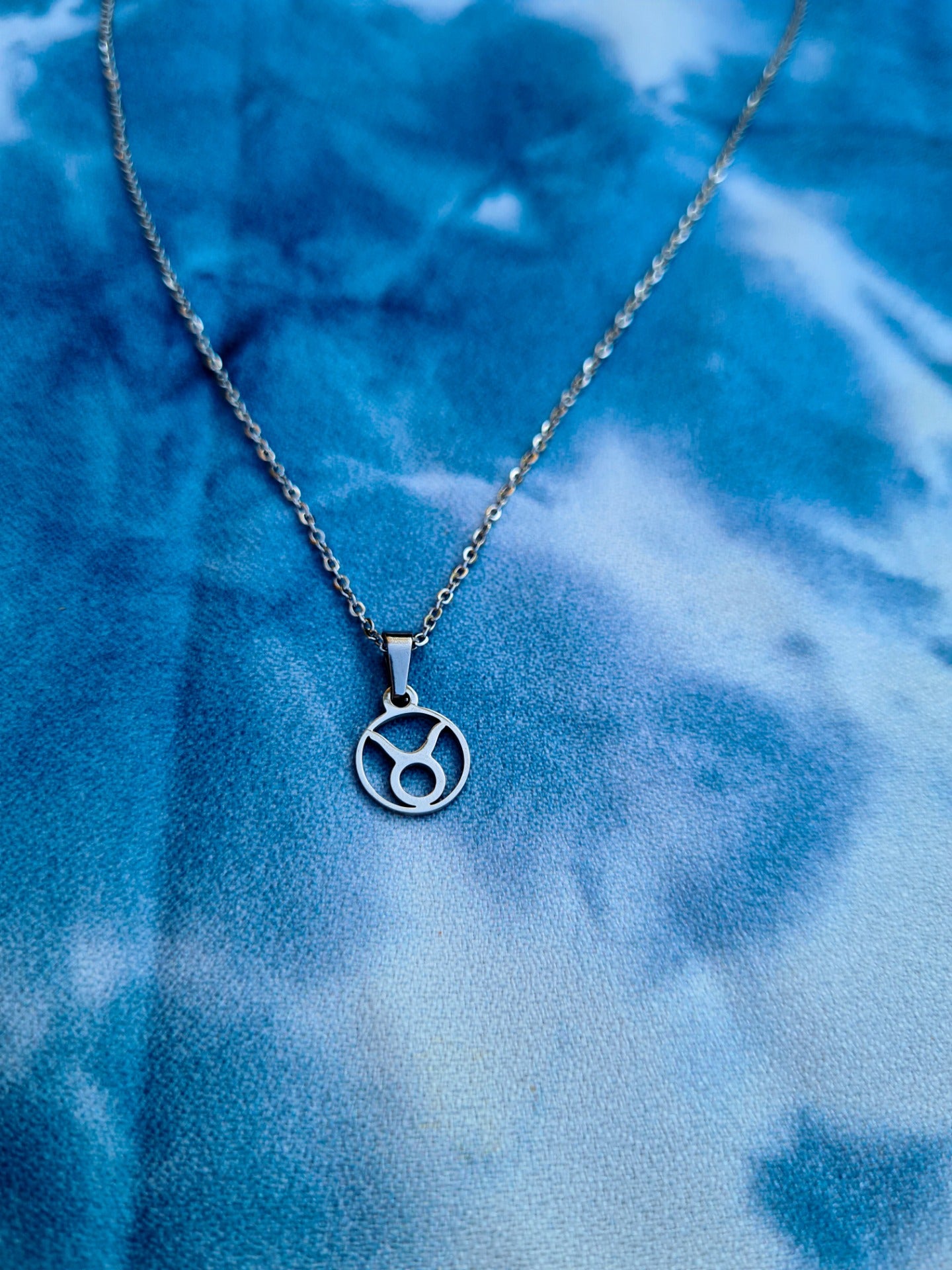 Taurus necklace silver